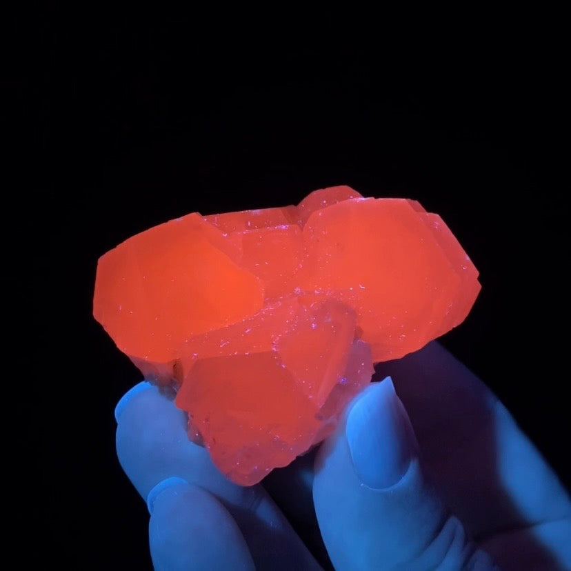 Fluorescent Calcite Specimen from Trepca Mine, Kosovo