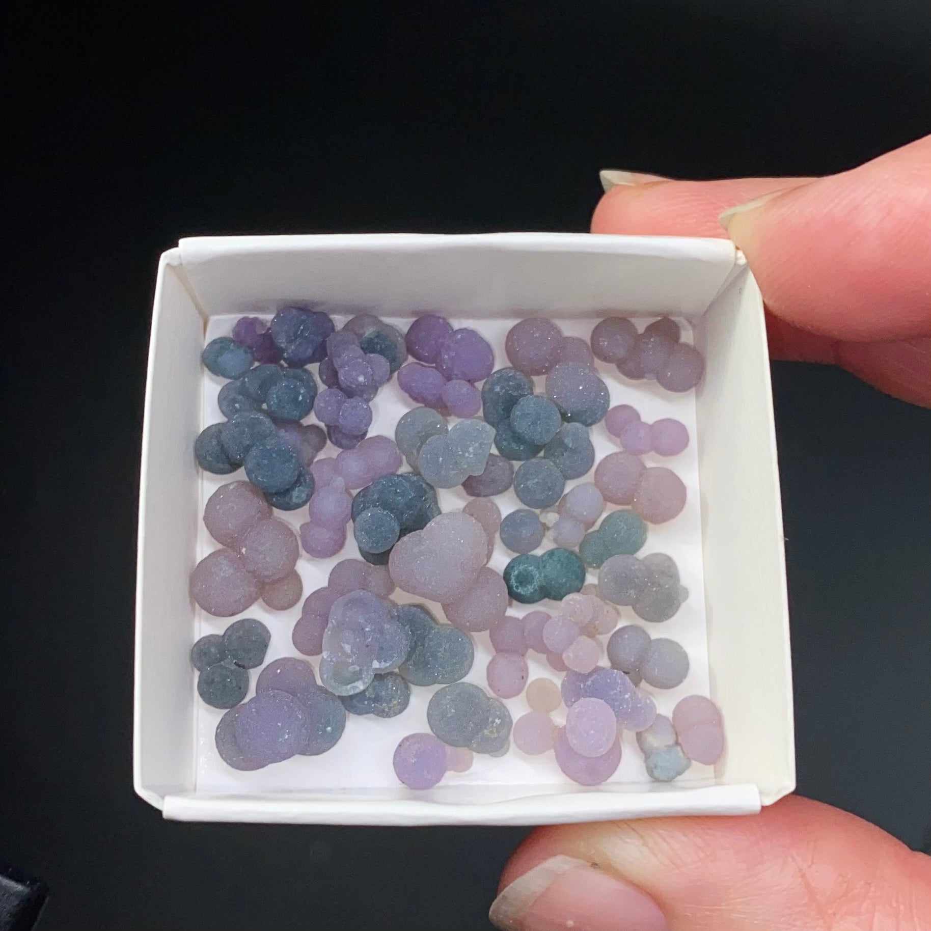 Grape Agate, Botryoidal Chalcedony, Amethyst, Lot of Singles & Small Clusters