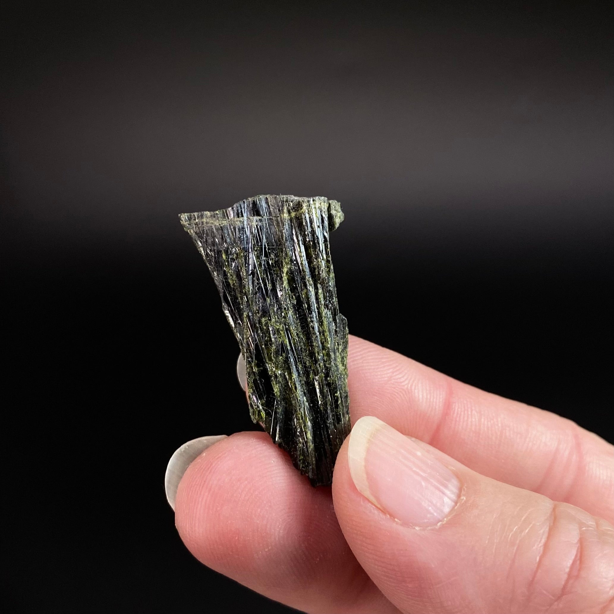 ONE Epidote Fan Crystal Cluster