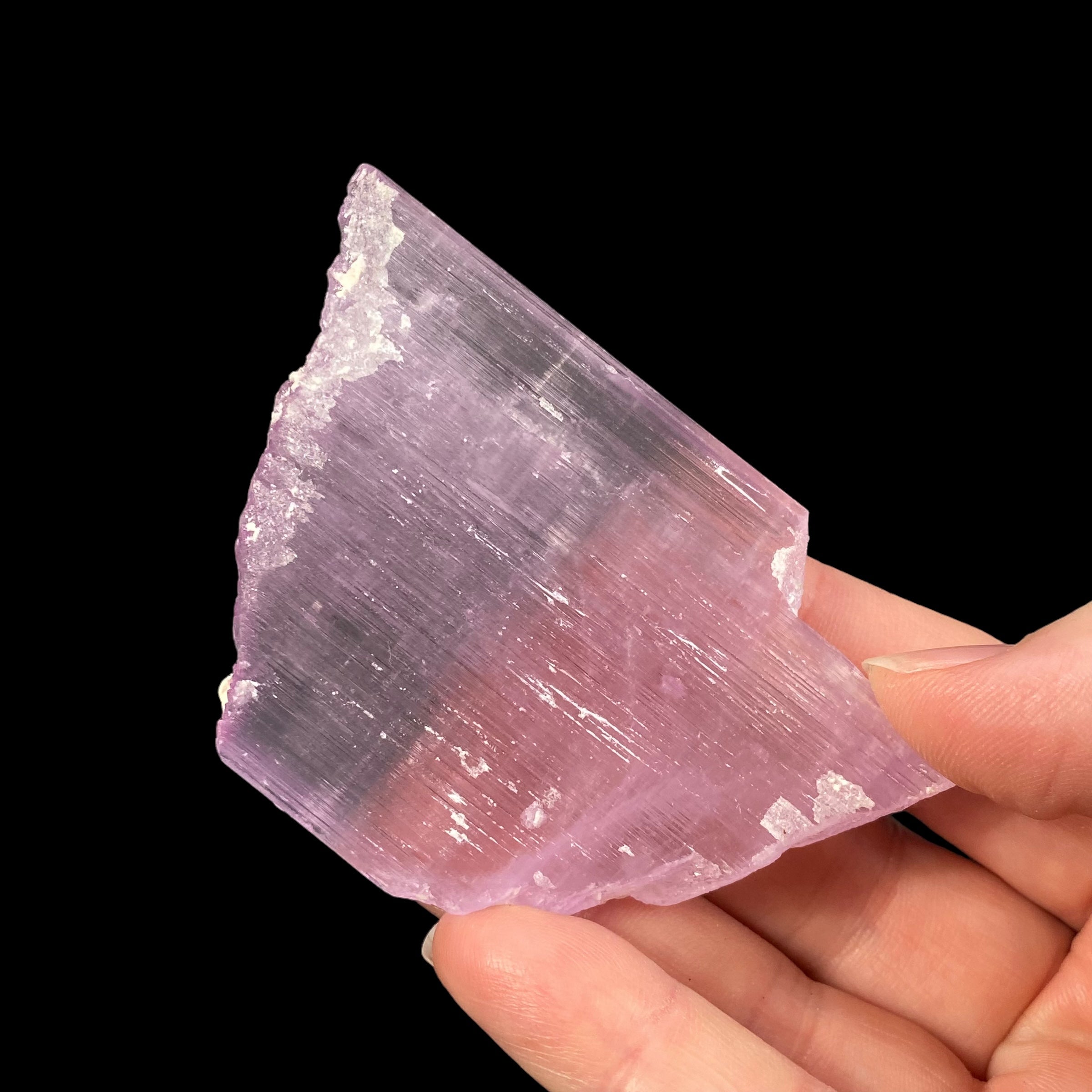 Large Pink Kunzite Spodumene Crystal, Fluorescent