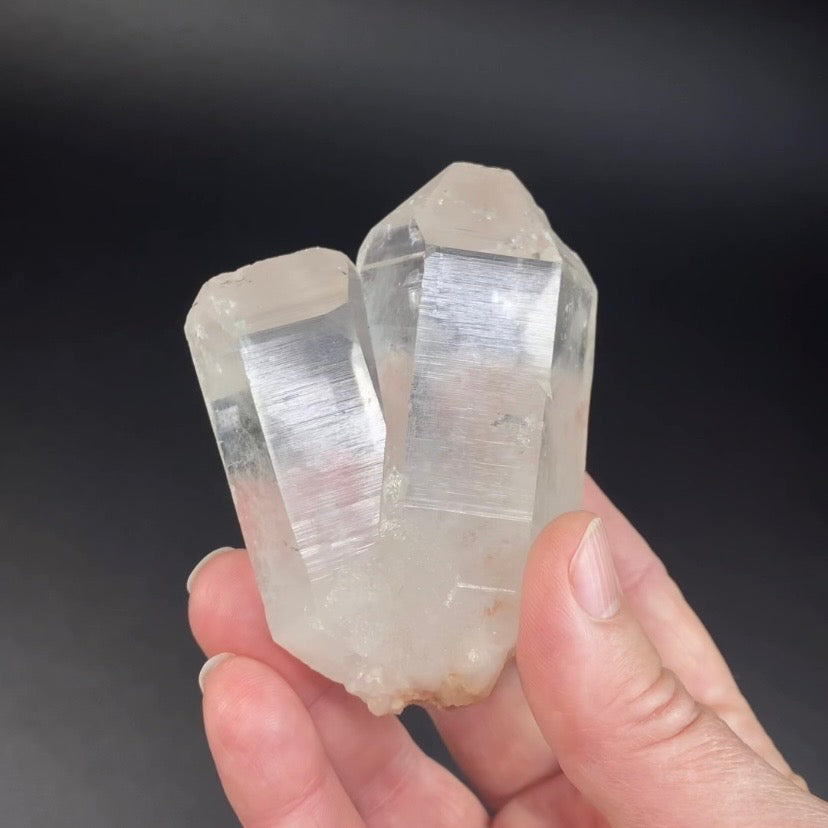Himalayan Twin Quartz Cluster with Multiple Record Keepers