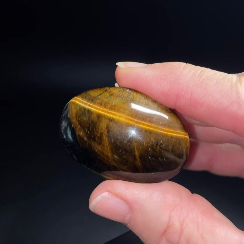 Golden Tiger Eye Polished Small Palm Stone