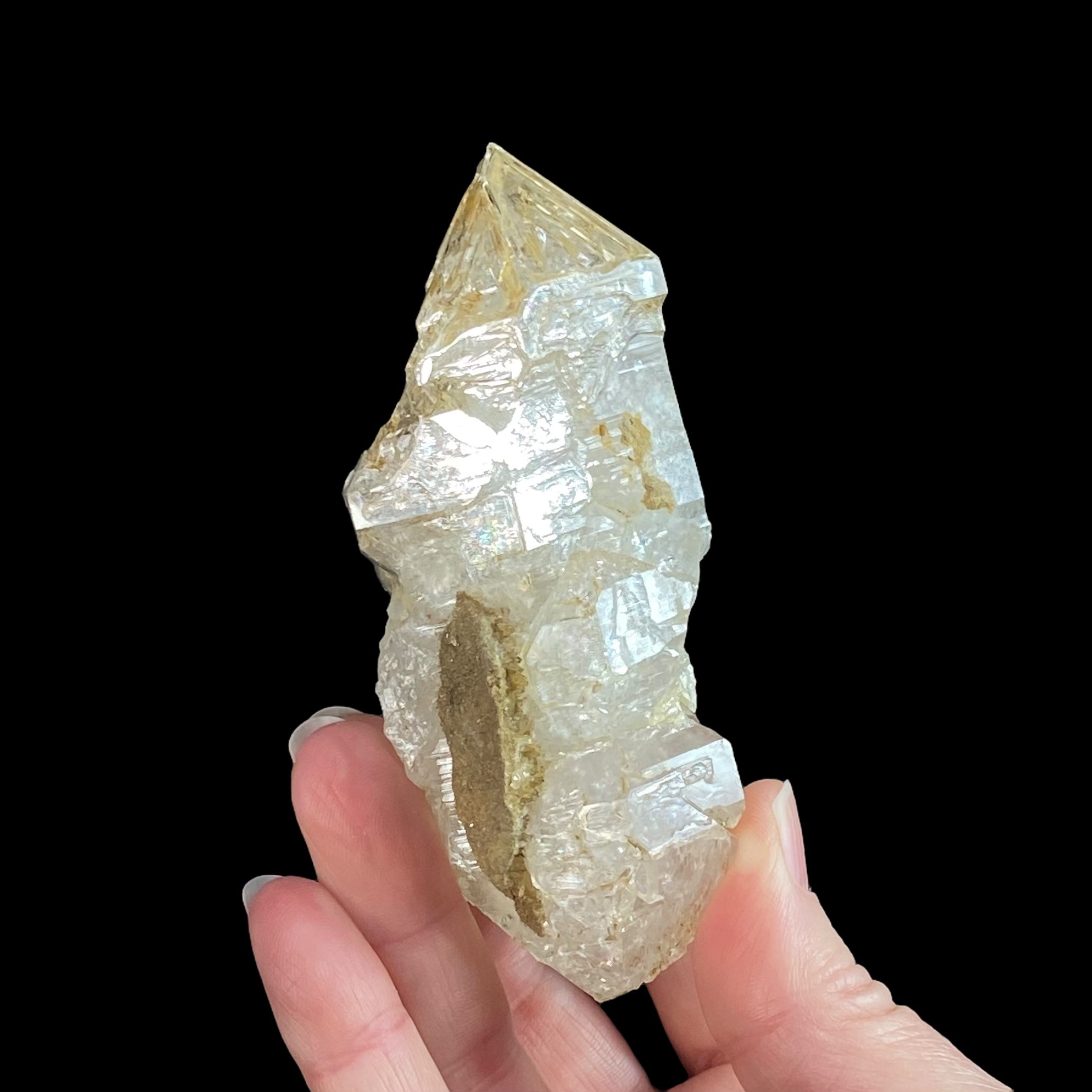 Double Terminated Window Skeletal Quartz Cluster