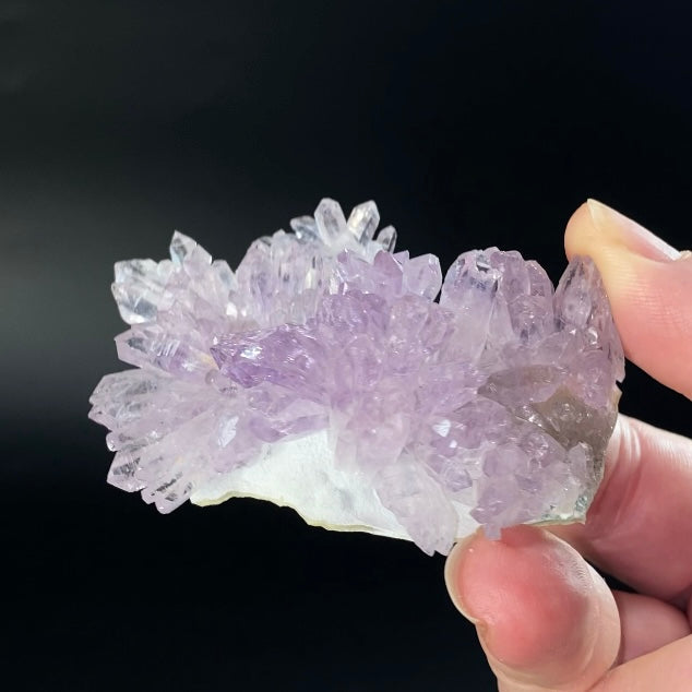 Amethyst Crystal "Flower" with Celadonite from Ametista do Sul, Brazil