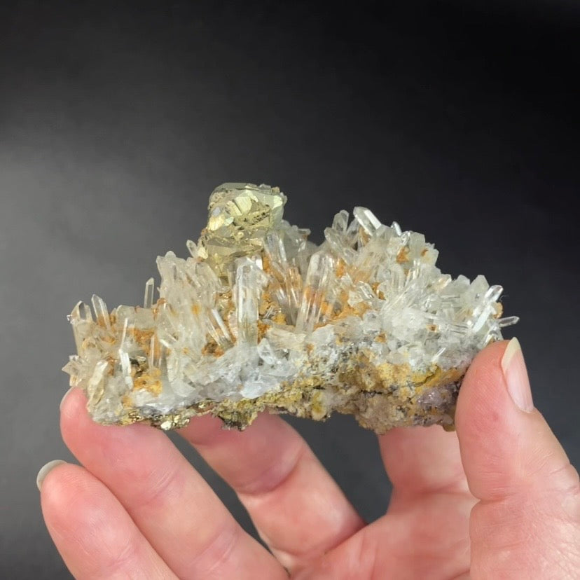 Quartz Cluster with Pyrite, Trepca Mines, Kosovo