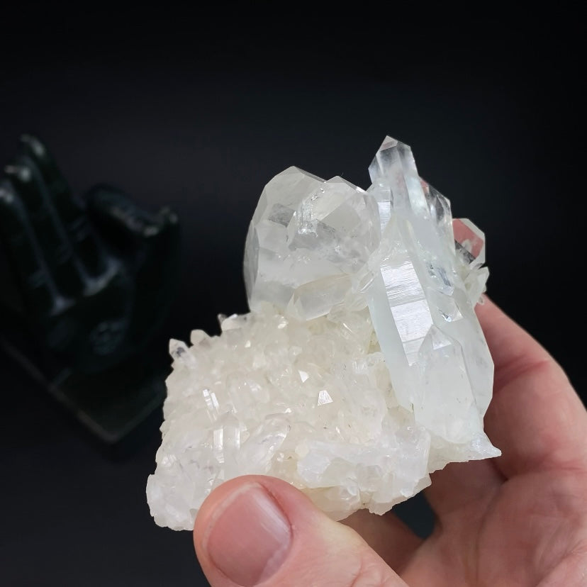 Tabular Faden Quartz & Prismatic Quartz Crystal Cluster