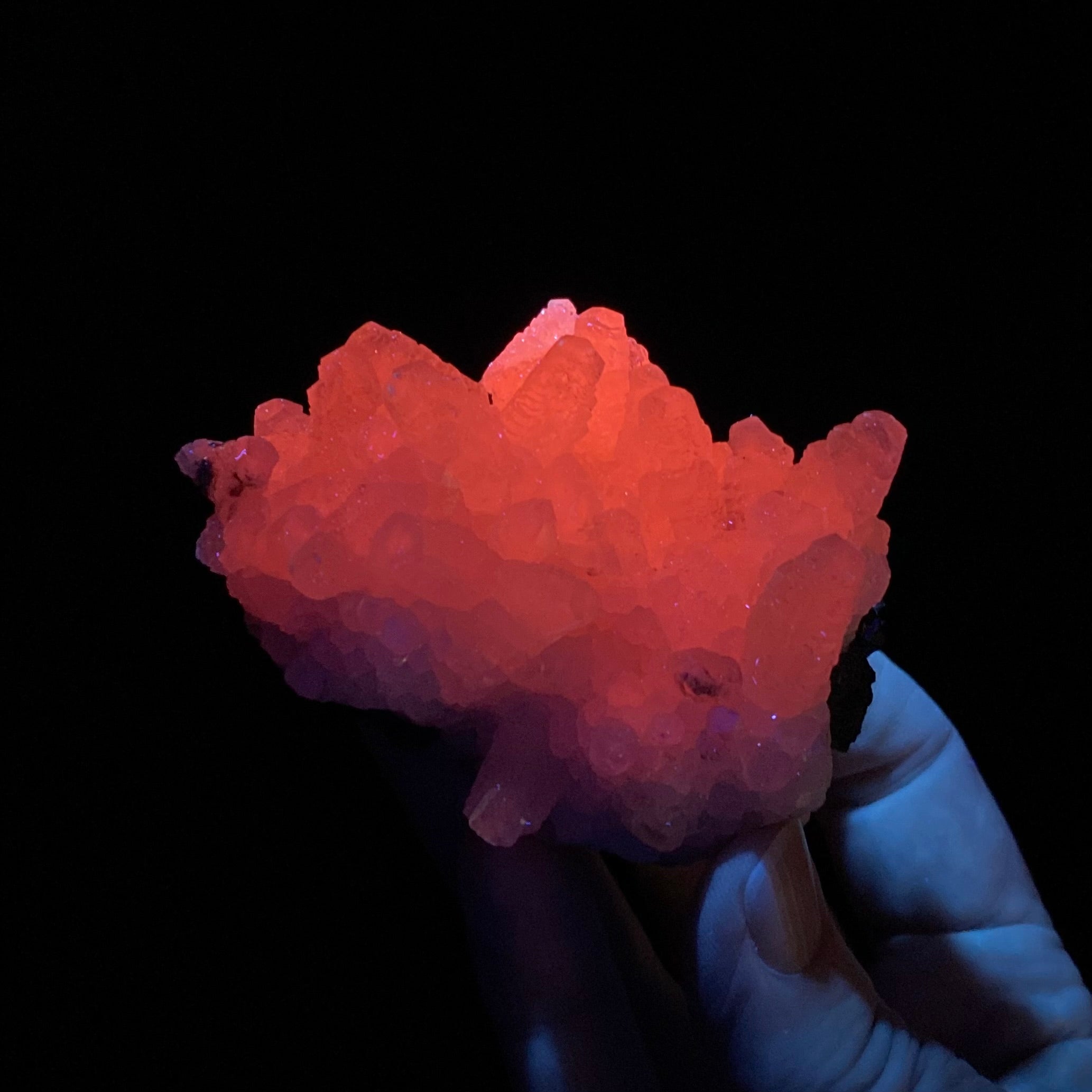 Sphalerite and Fluorescent Calcite Specimen from Trepça Mines, Kosovo