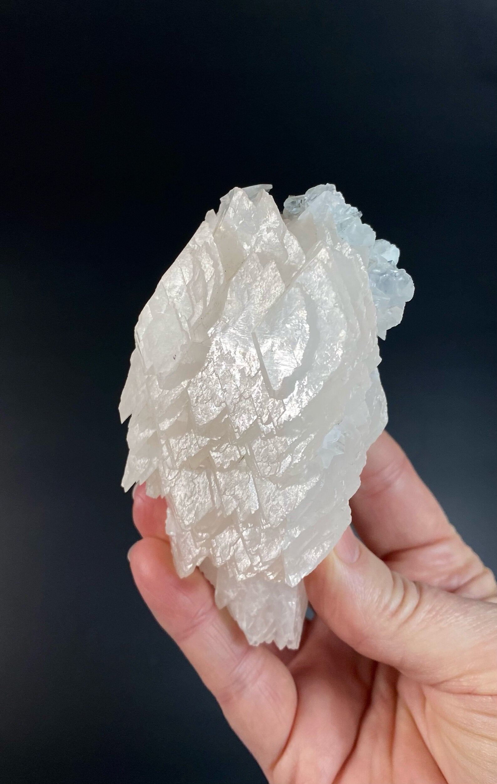 Fluorescent Mangano Calcite Specimen
