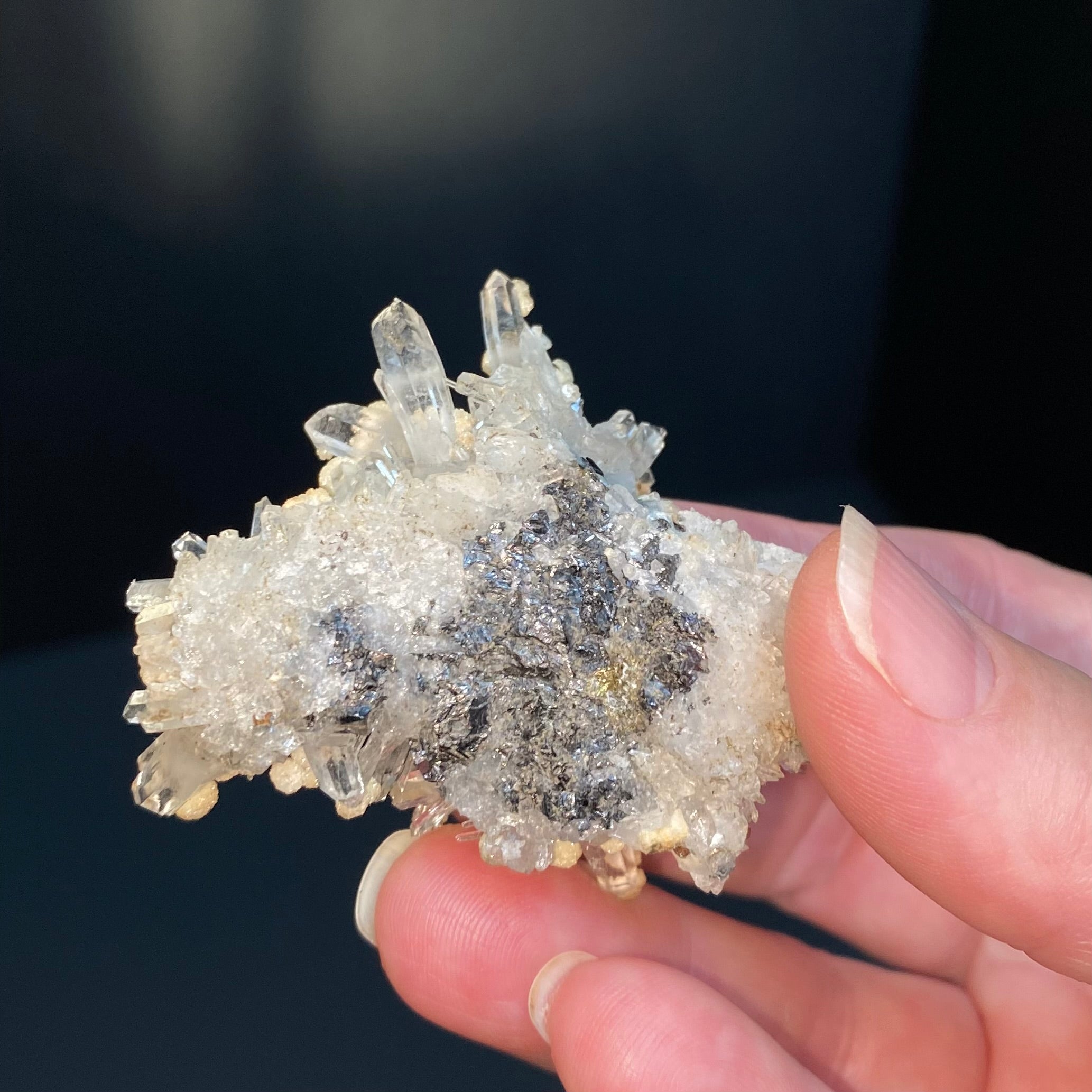 Sphalerite (Var. Marmatite) with Quartz and Carbonate – Stari Trg Mine, Trepča Mining Complex, Kosovo