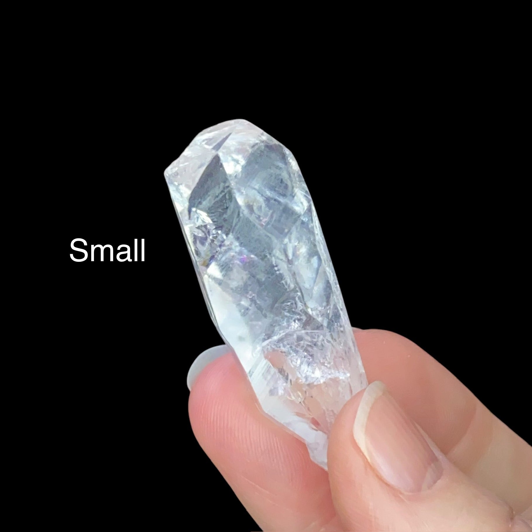 ONE Clear Terminated Quartz Crystal Four Sizes Available
