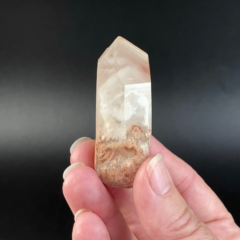 Golden Quartz Crystal with Multiple Phantoms Inside, Corinto, Minas Gerais, Brazil