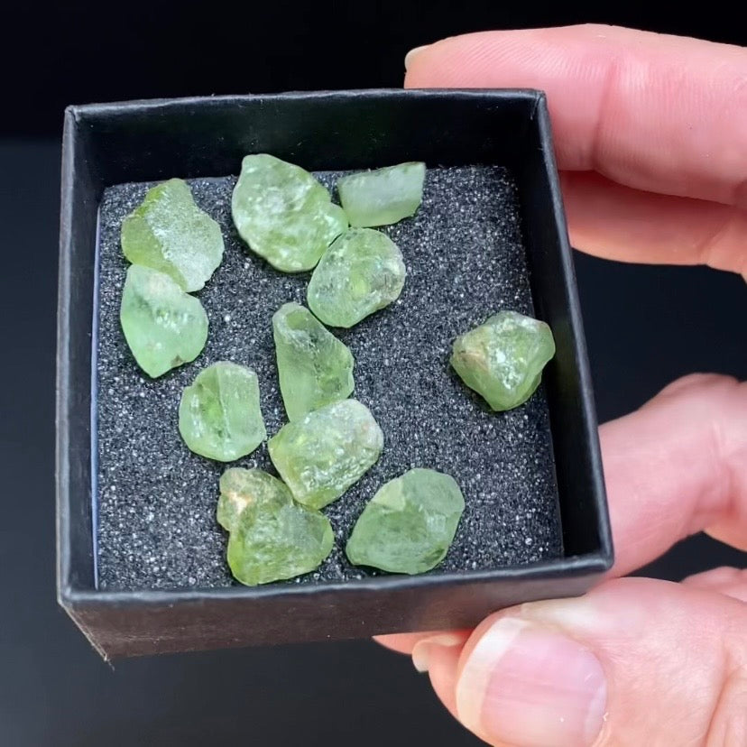 Lot of Green Peridot Crystals - Loose Gemstones