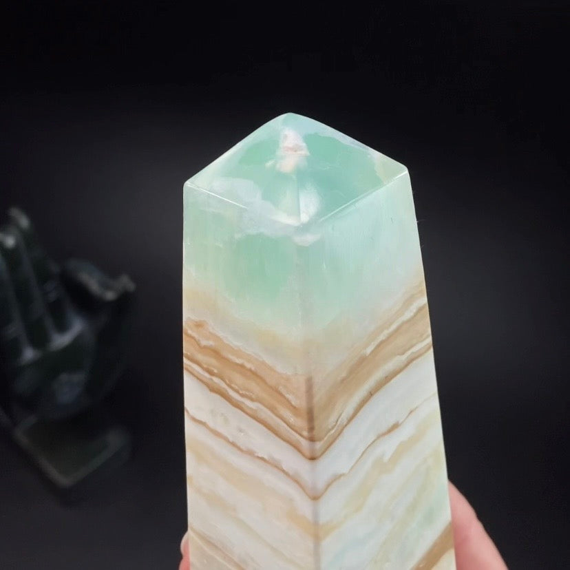 Caribbean Calcite Aragonite Polished Tower - Clearance 348 grams