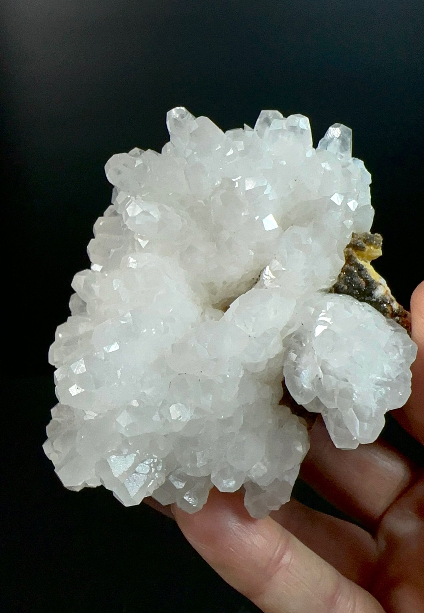 Fluorescent Calcite Cluster from Trepça Mines, Kosovo