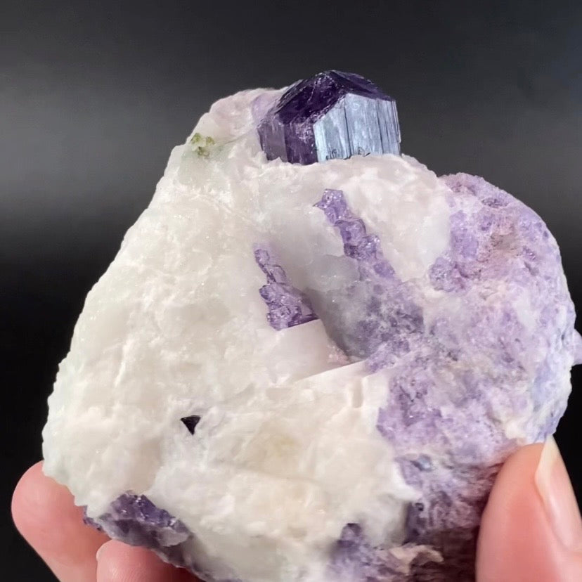 Scapolite Var. Marialite Crystal on Feldspar Matrix from Badakhshan, Afghanistan