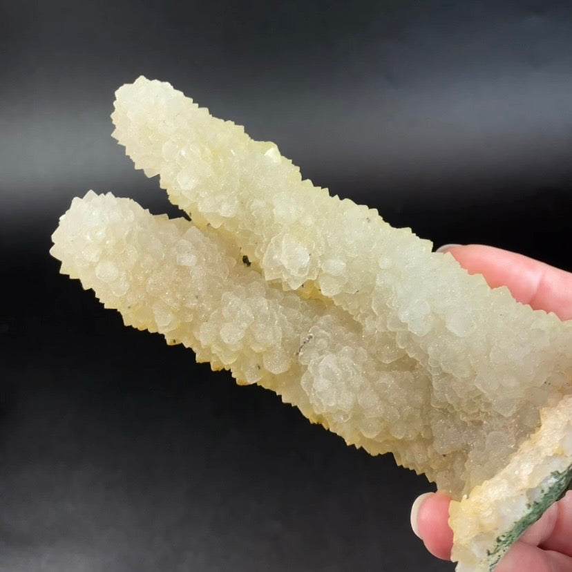 Natural Apophyllite Twin Stalactite Formation