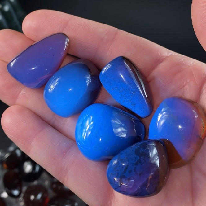 High Grade Honey Brown Sumatran Amber Tumbled Stone