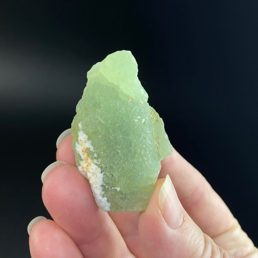 Mint Green Prehnite Cluster with Epidote - Natural Crystal Specimens