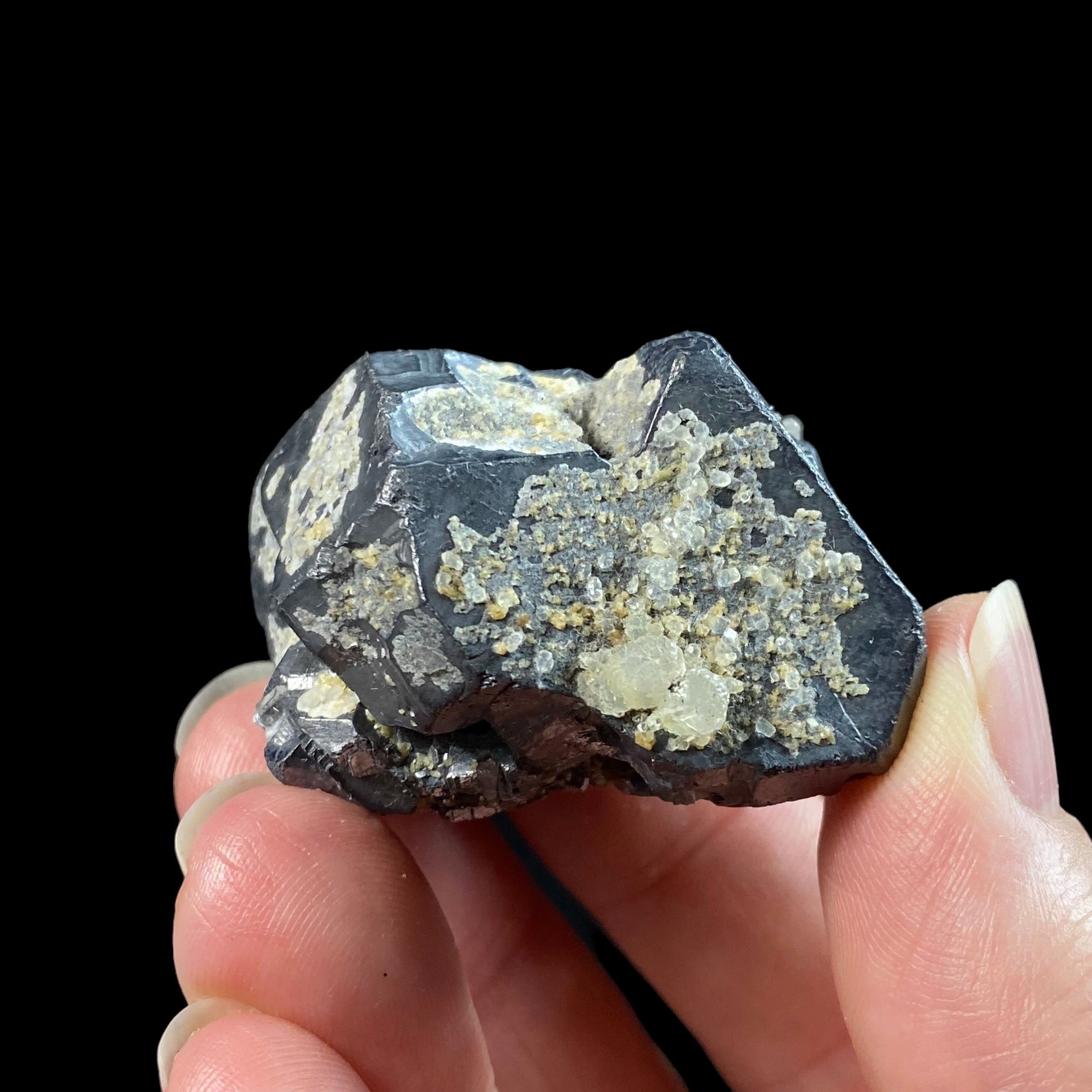 Galena Cluster with Calcite and Quartz from Trepça Mine Complex, Kosovo
