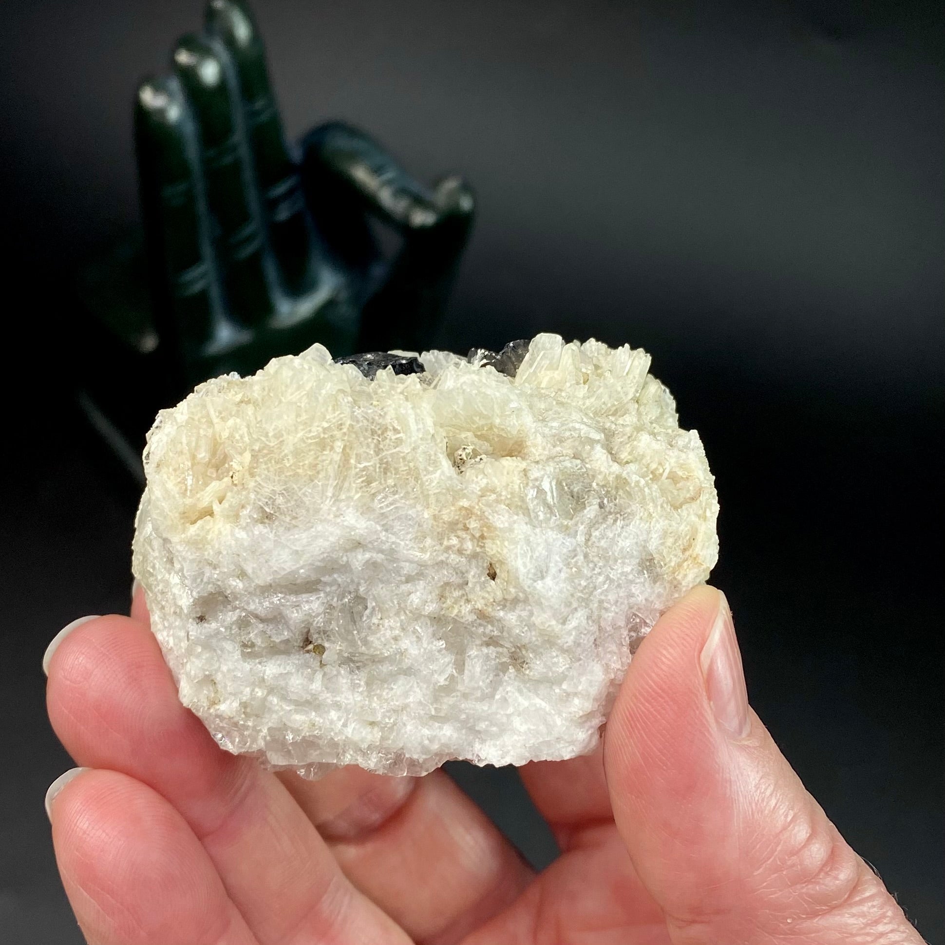 Cassiterite Crystals on Cleavelandite Matrix
