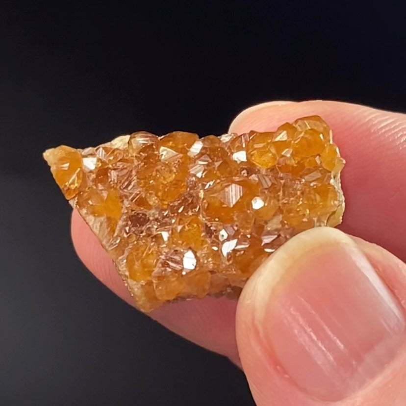 Orange Spessartine Garnet Crystals on Matrix from Bajaur Agency Pakistan