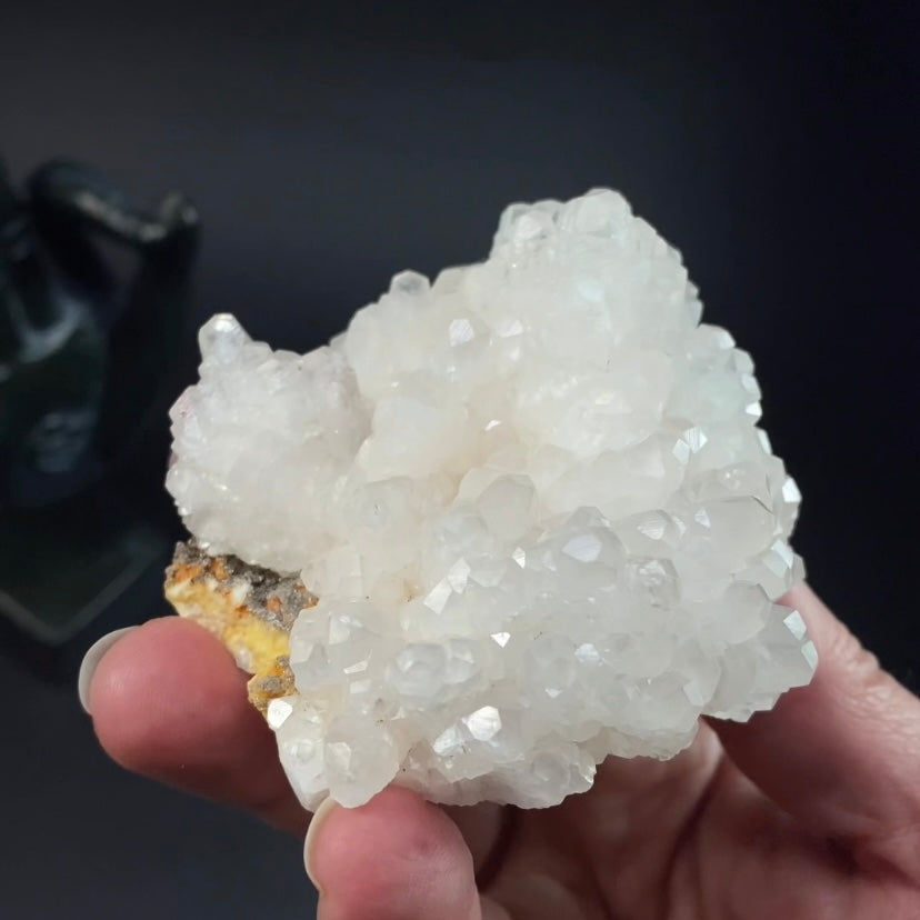 Fluorescent Calcite Cluster from Trepça Mines, Kosovo