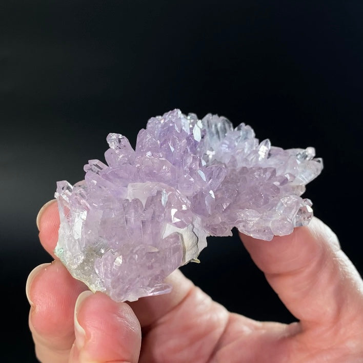 Amethyst Crystal "Flower" with Celadonite from Ametista do Sul, Brazil