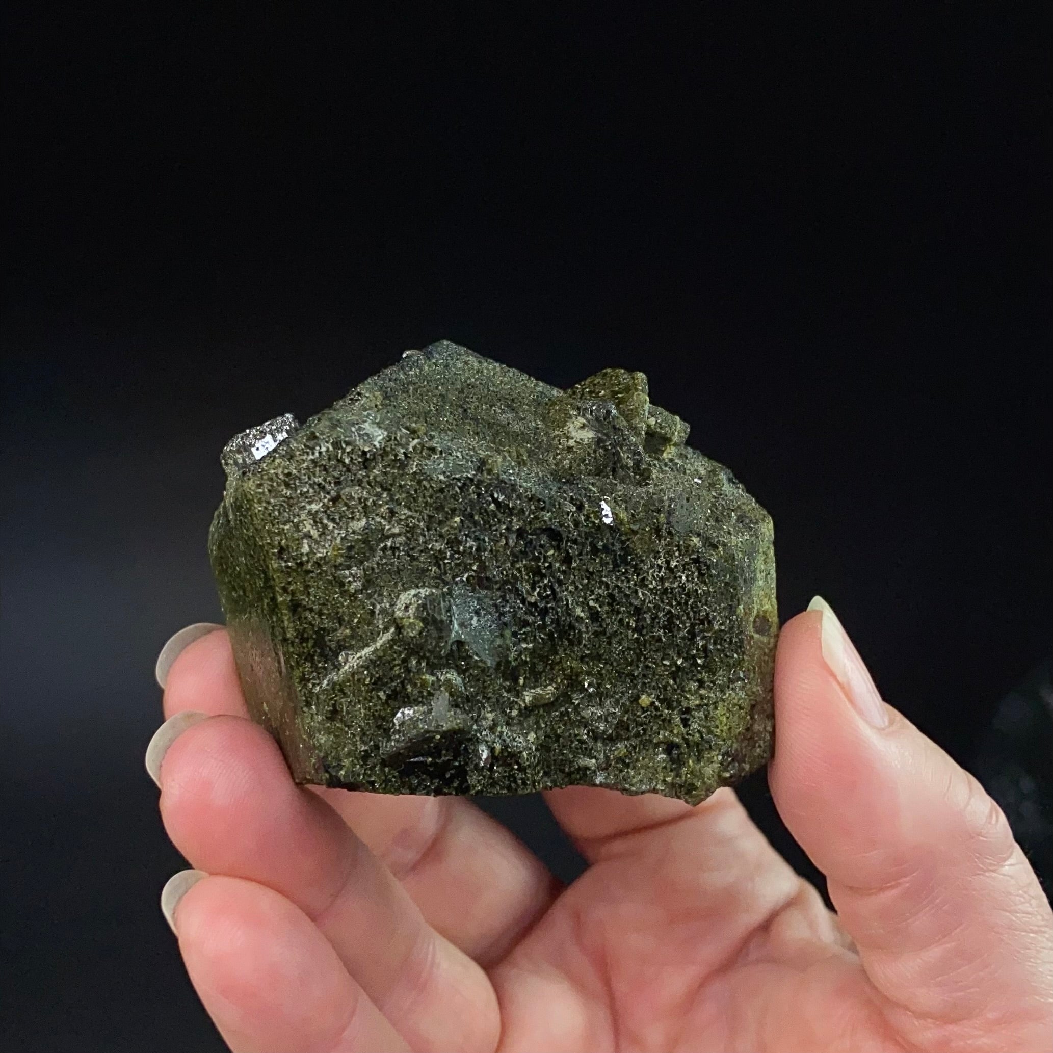 Epidote and Magnetite Specimen, Ras Koh Mountains, Kharan, Balochistan, Pakistan