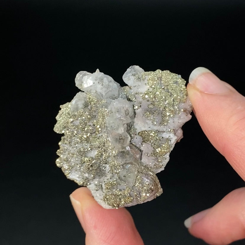 Pyrite After Pyrrhotite with Calcite from Trepca Mine Complex, Kosovo