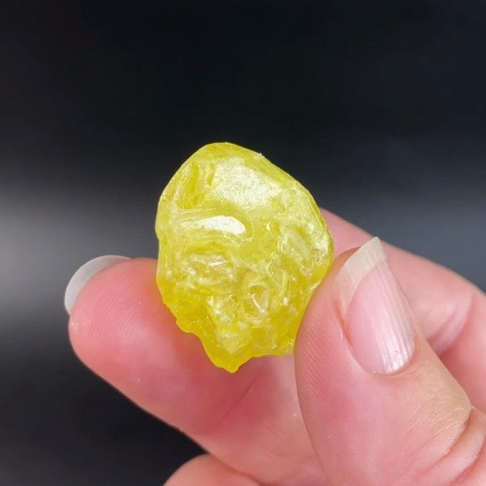 Natural Skeletal Sulfur Crystal, El Desierto Mine, Bolivia