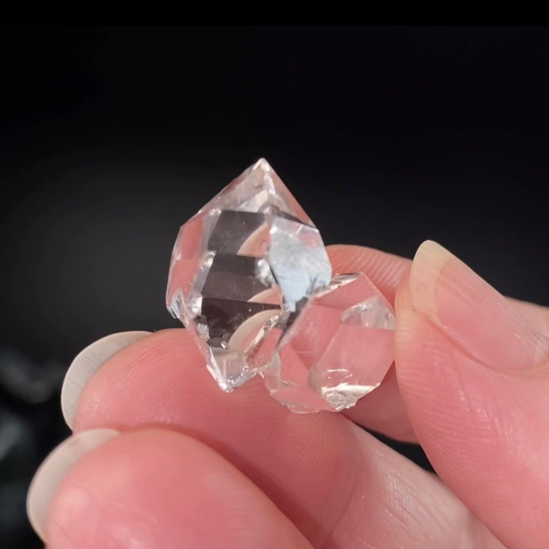 Double Terminated Herkimer “Diamond” Quartz Crystal Cluster