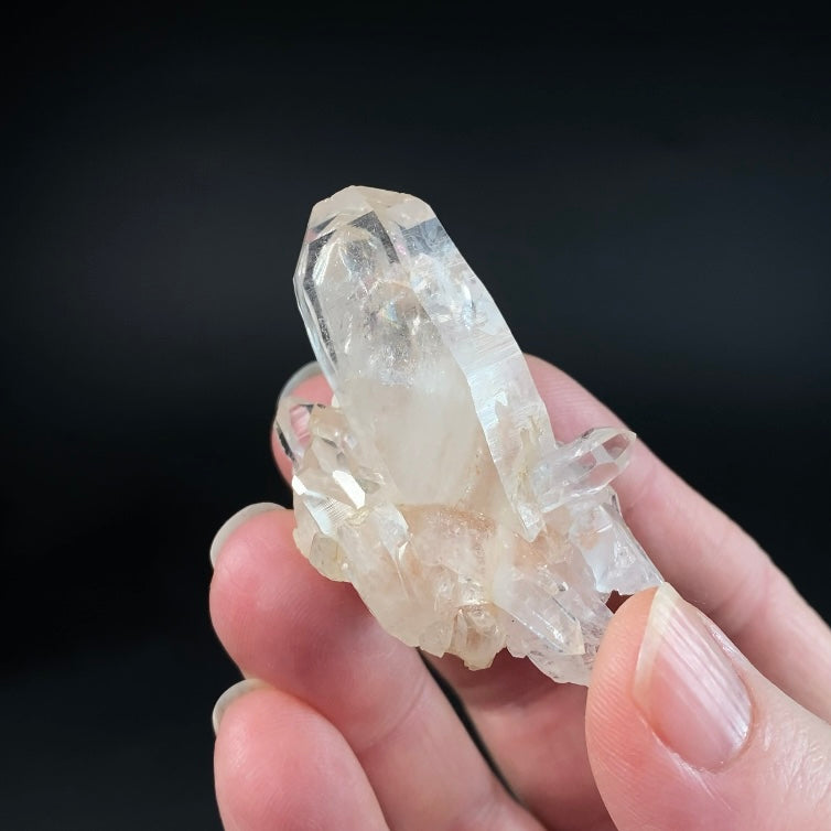 Quartz Sampler Lot 3 Pieces, Faden Quartz, Double Terminated & Himalayan Quartz Crystals