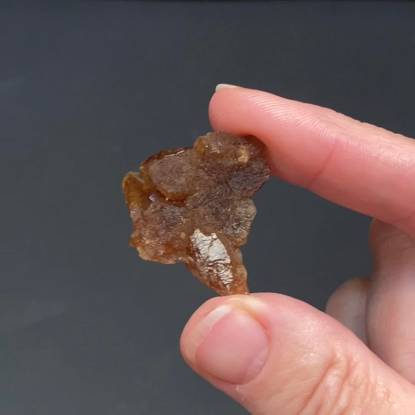 Floater Citrine Colored Honey Brown Quartz Flower Cluster - Midelt, Morocco