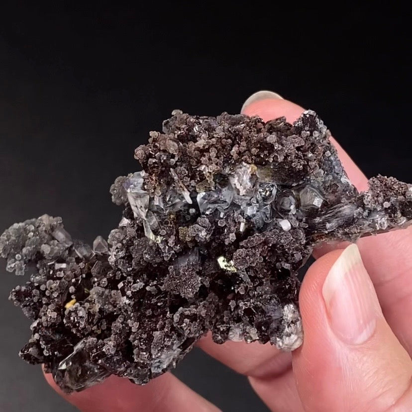 Chocolate Marshy Apophyllite Cluster with Chalcedony from Jalgaon, Maharashtra, India - Natural Crystal Cluster