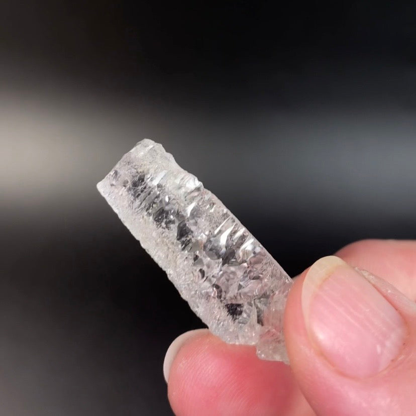 Himalayan Hydrothermal Dissolution Etched Clear Quartz Crystal