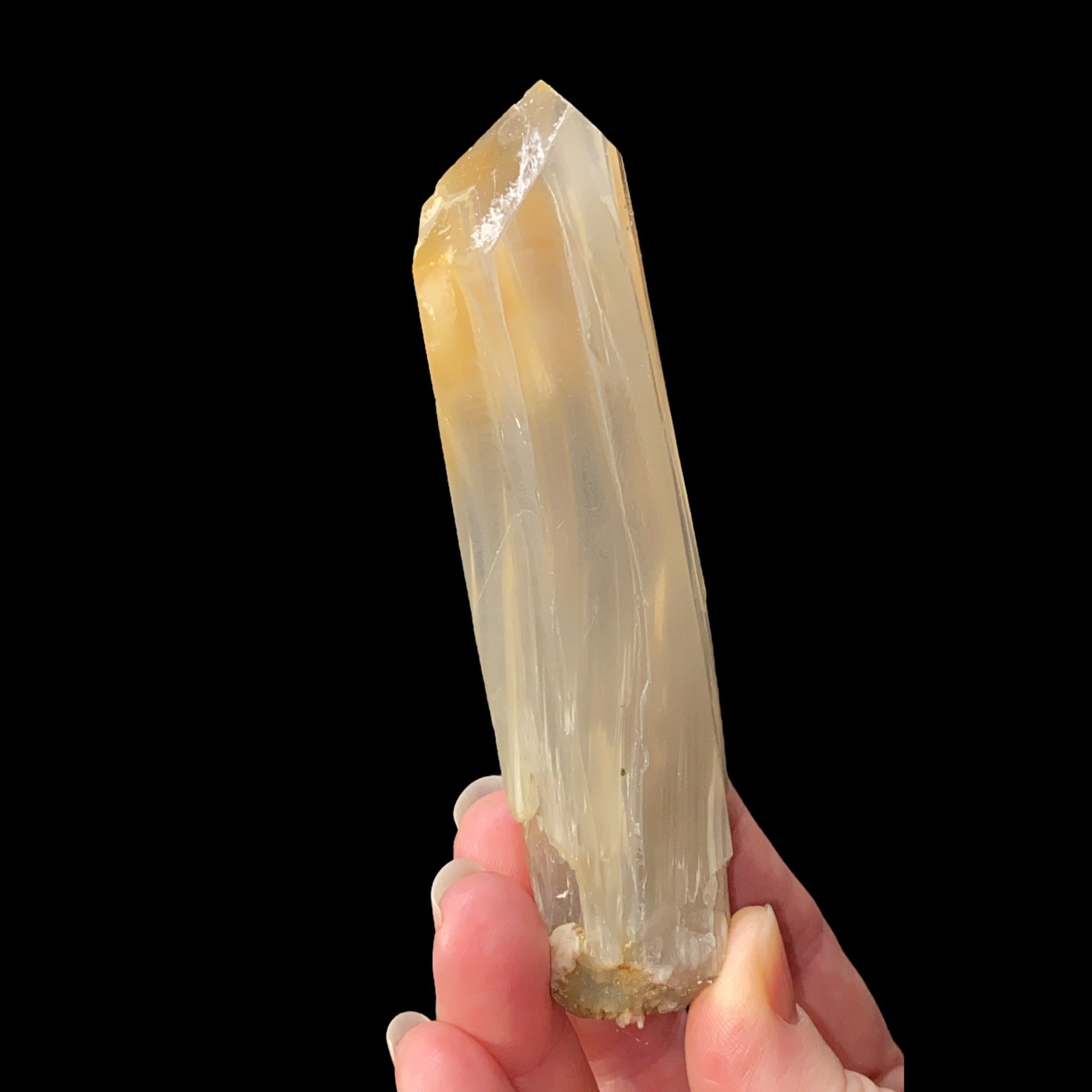 Bone Quartz Crystal with Halloysite Inclusions from Balochistan, Pakistan