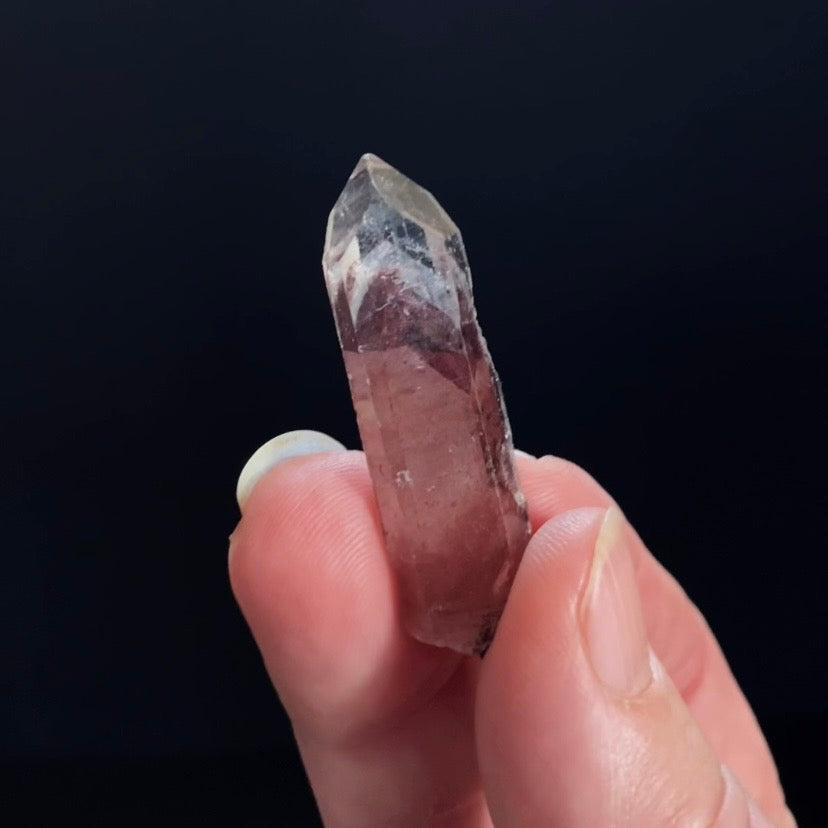 Red Hematite Phantom Sunset Quartz Crystal