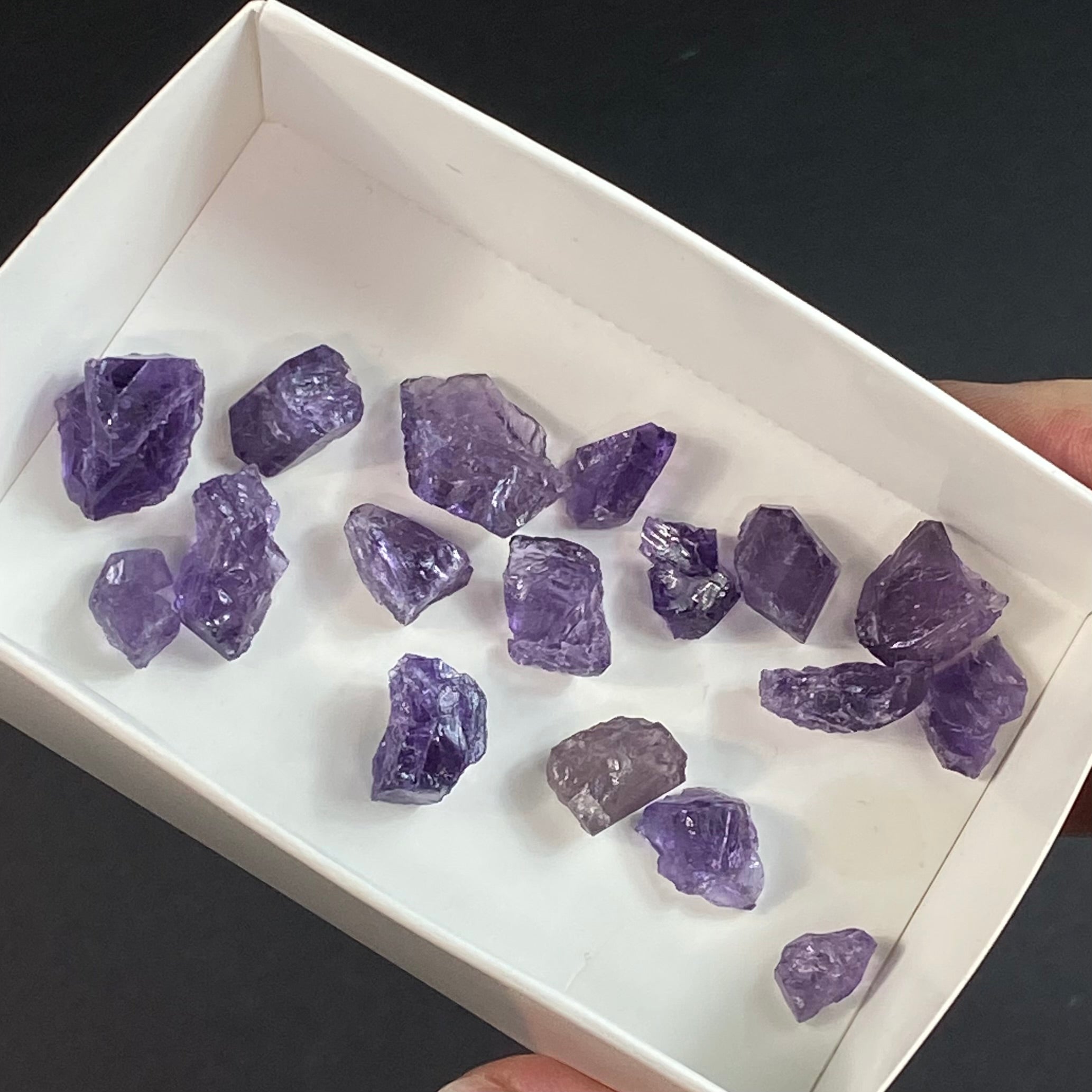 Deep Purple Scapolite Crystal Lot for Jewelry Making, Crystal Grids etc