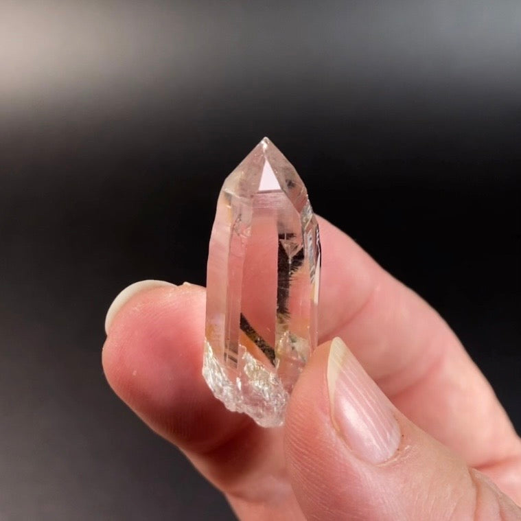 Himalayan Clear Quartz Crystal with Macromosaic Patterns