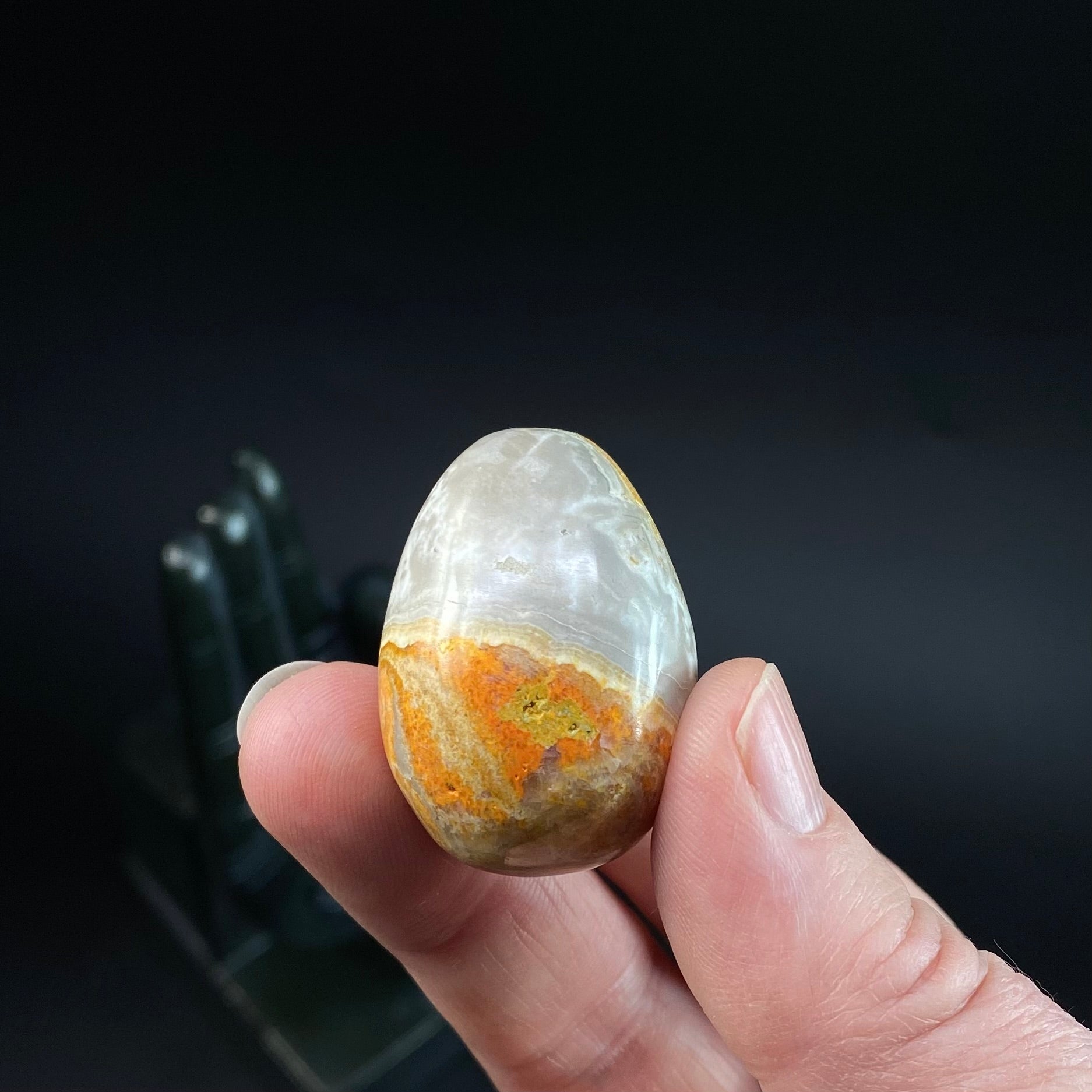 Vibrant Yellow Bumblebee Jasper Tumble Stone