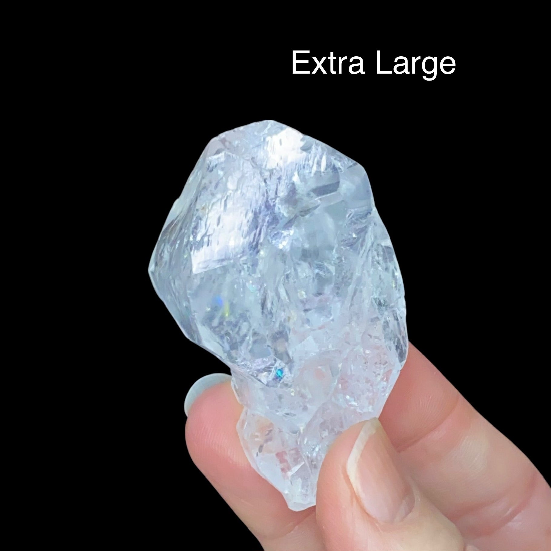 ONE Clear Terminated Quartz Crystal Four Sizes Available