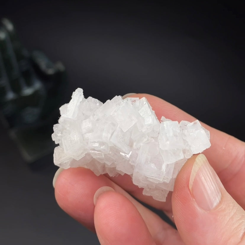 Light Pink Halite Crystal Specimen