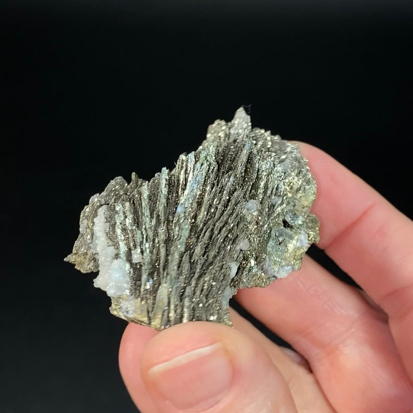 Pyrite After Pyrrhotite with Calcite from Trepca Mine Complex, Kosovo