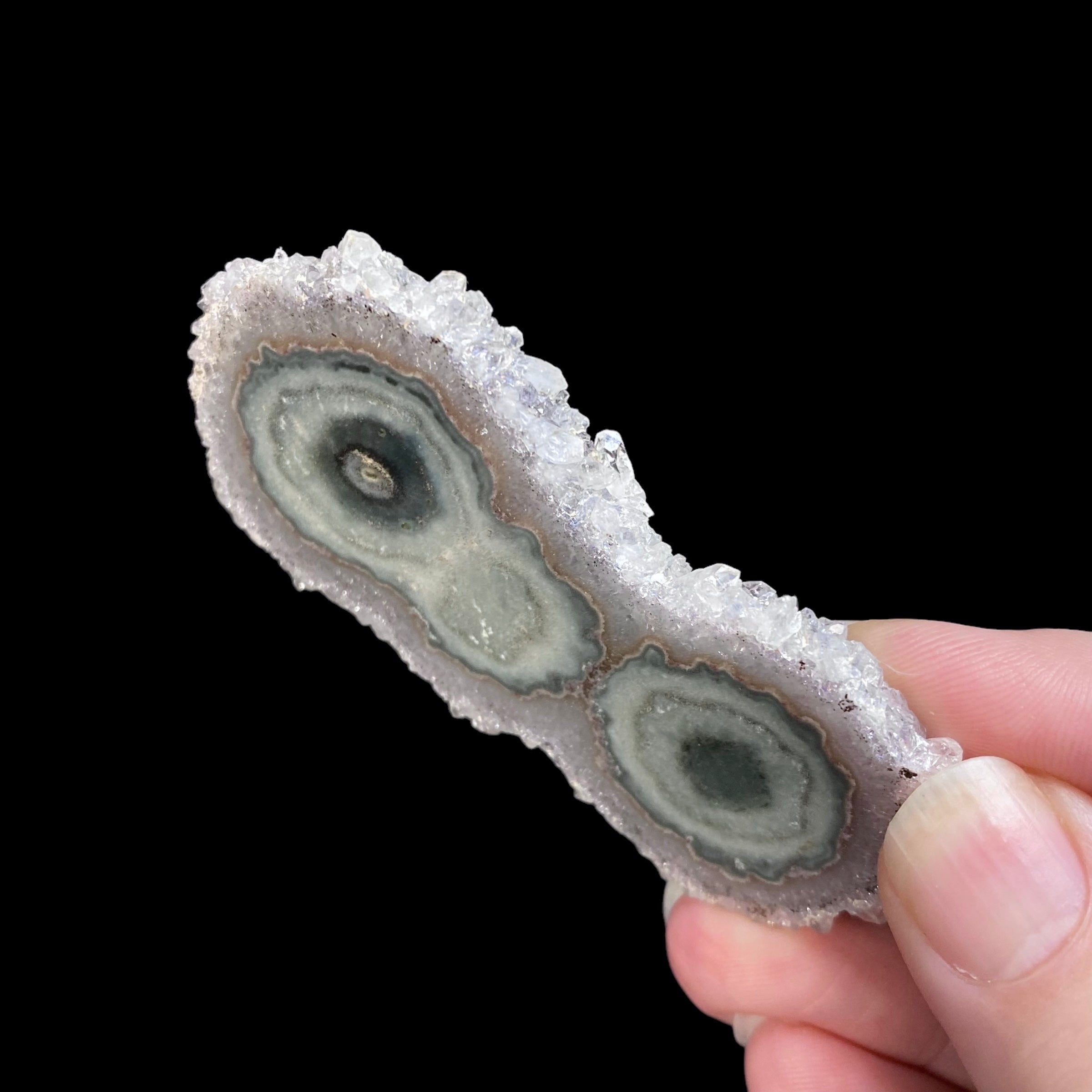 Amethyst Stalactite Slice from Artigas, Uruguay