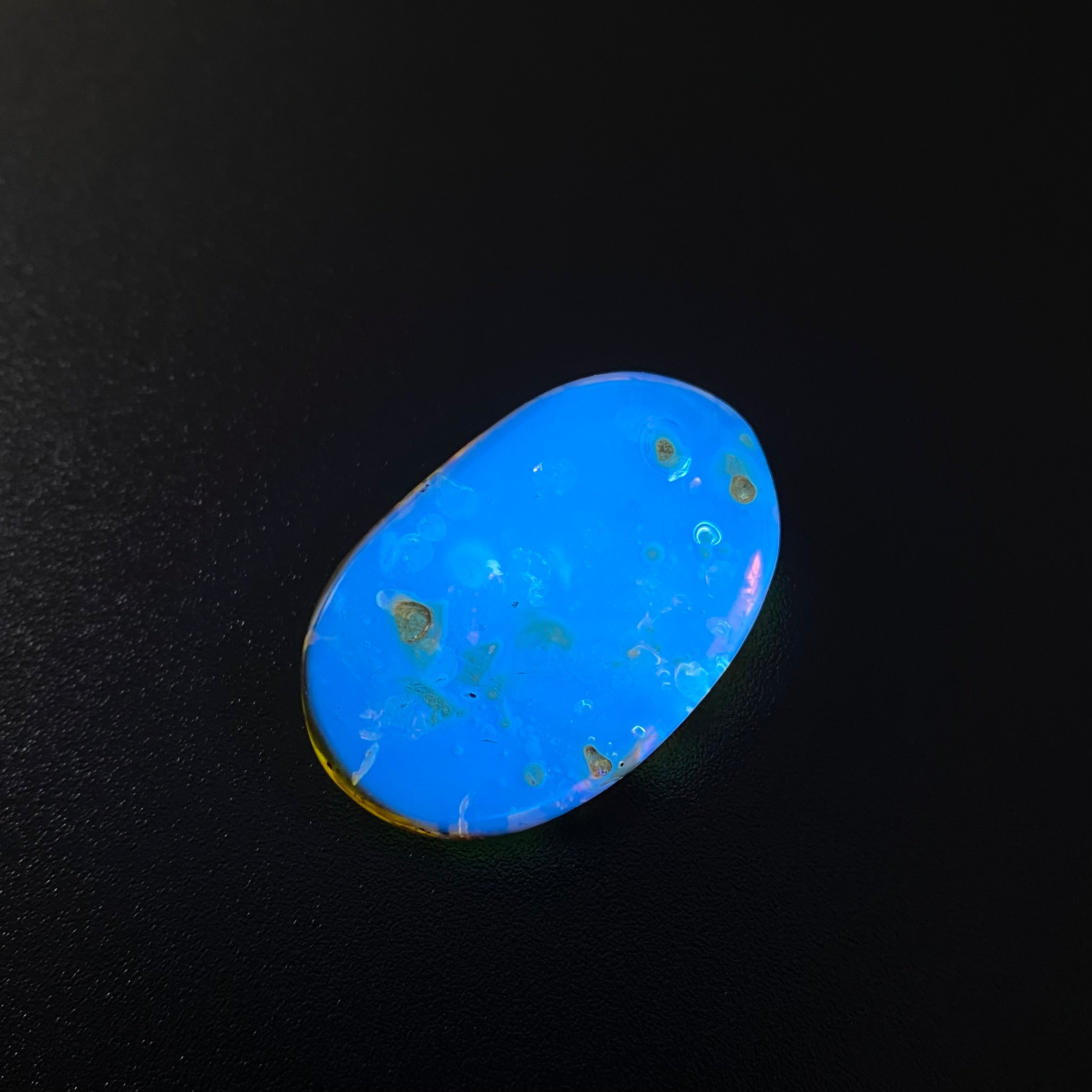 Polished Amber with Inclusions from Cimitarra, Colombia