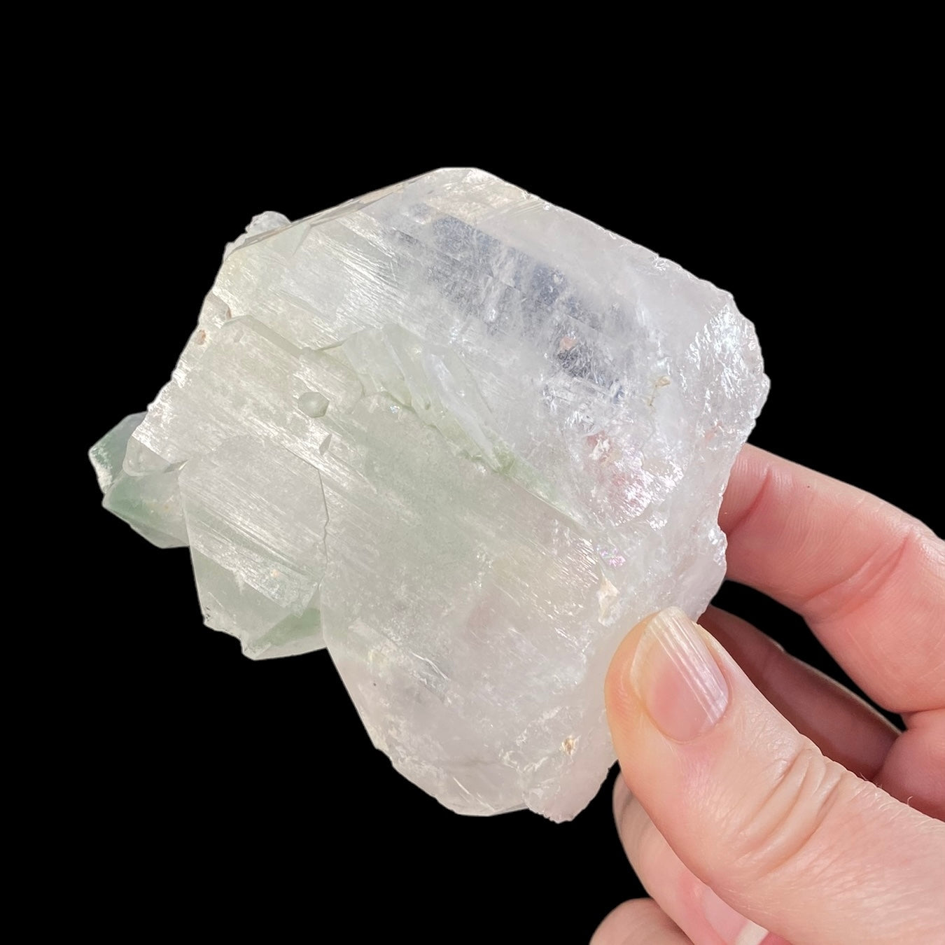 Tabular Faden Quartz Cluster with Chlorite Inclusions