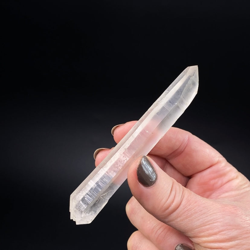 Double Terminated Quartz Crystal with Elestial Termination, Corinto, Minas Gerais, Brazil