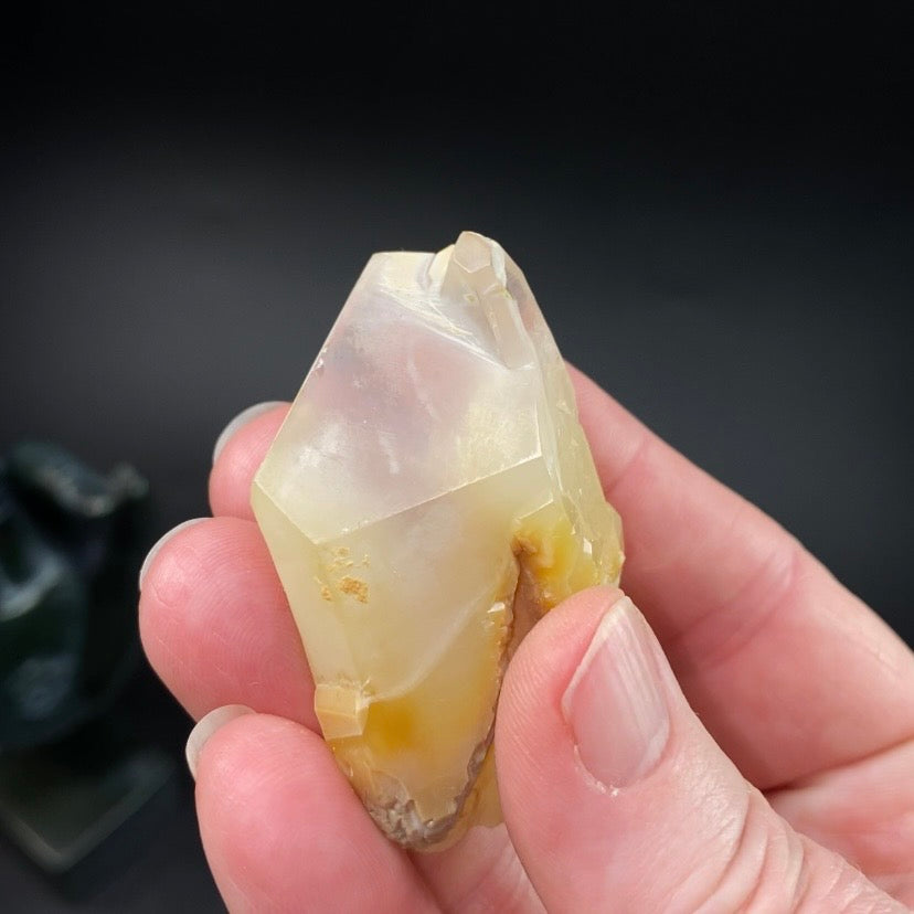 Bone Quartz Crystal with Halloysite Inclusions from Balochistan, Pakistan