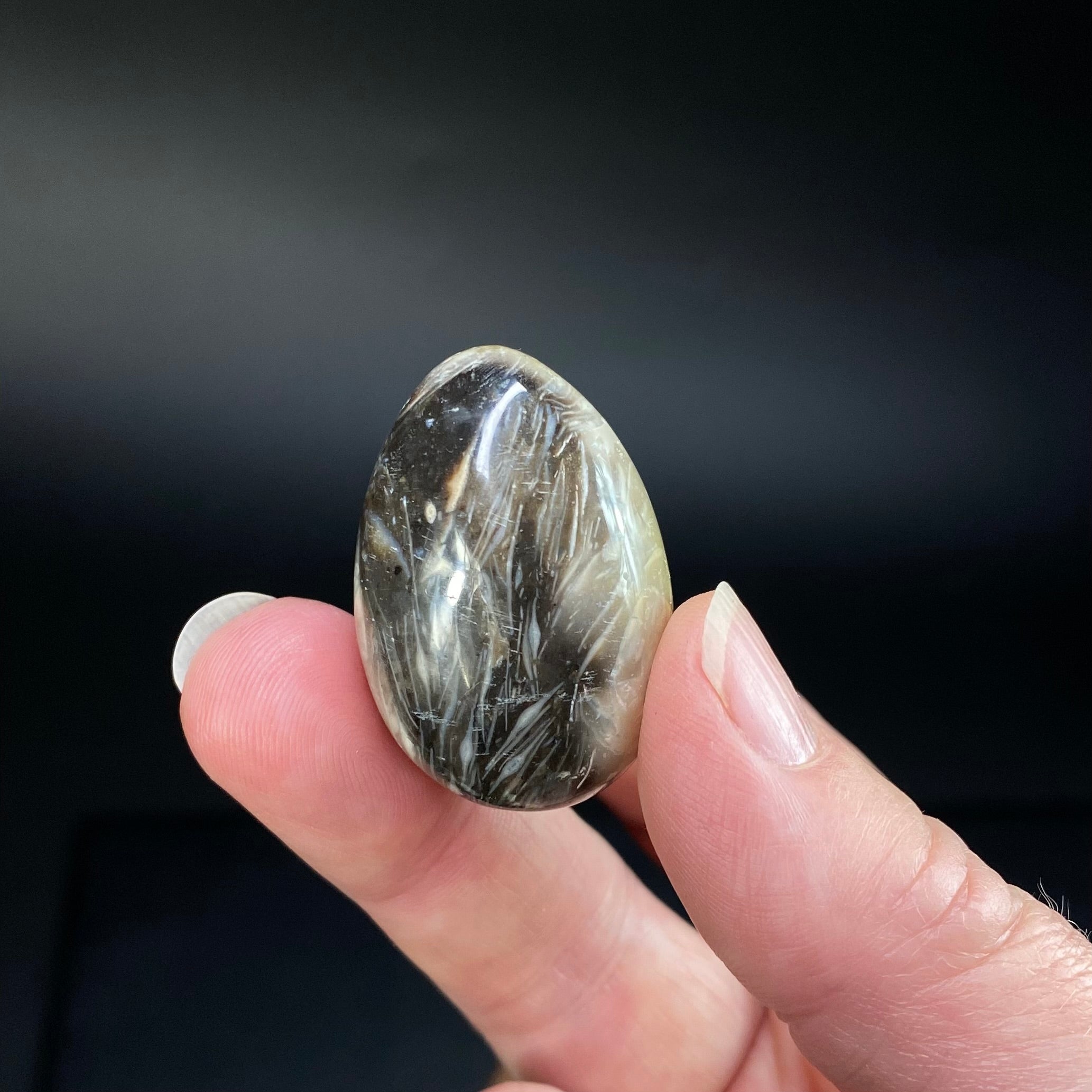 Feather Agate Polished Tumble Stone