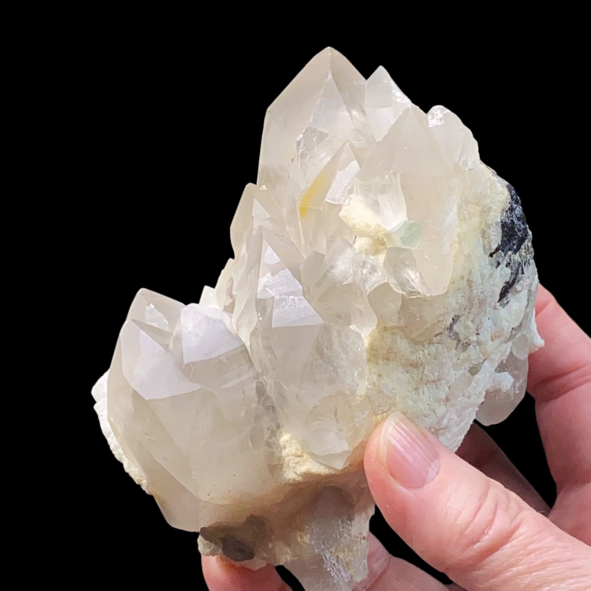 Garnet Crystals with Quartz, Feldspar & Aquamarine